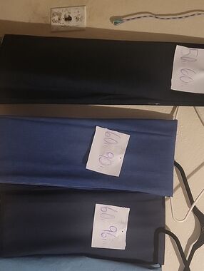 Vintage Navy and Royal Blue Denim Fabric Panels